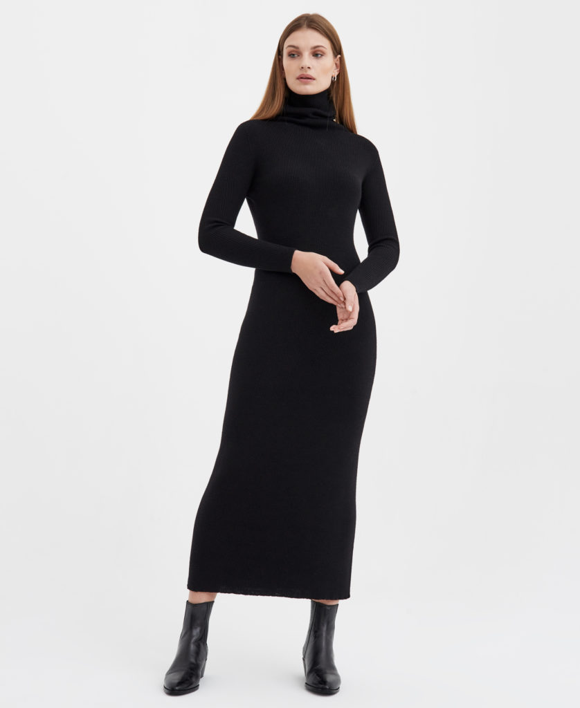 Sukienka dzianinowa Costina czarna